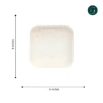 4×4 Square Areca Palm Leaf Plates: